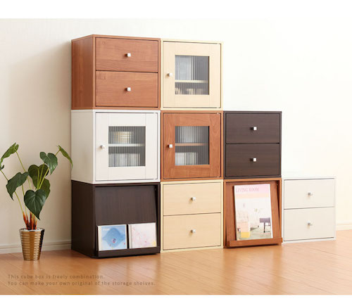 Cube type storage furniture