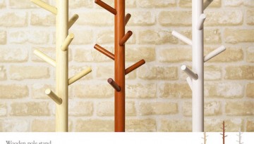 wooden pole stand